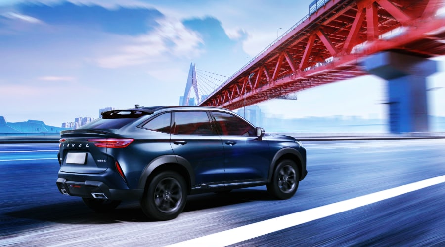 Вид сзади на кроссовер Haval H6 Gt 2022 в Украине купить цена