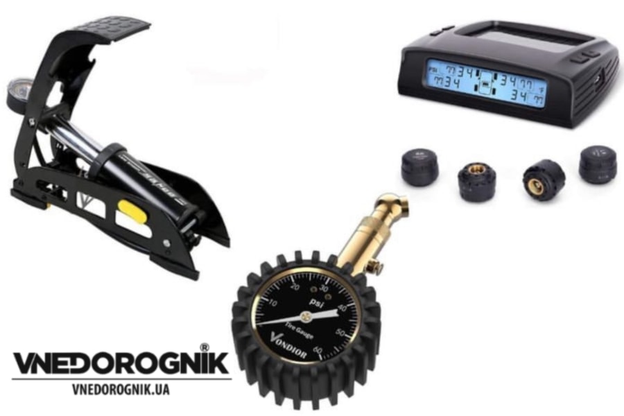 Прилади для вимірювання тиску в шинах