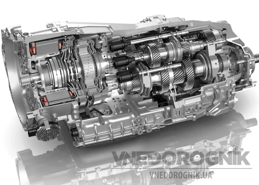 Конструкция трансмиссии с двойным сцеплением