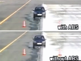 Работа системы ABS на автомобилях