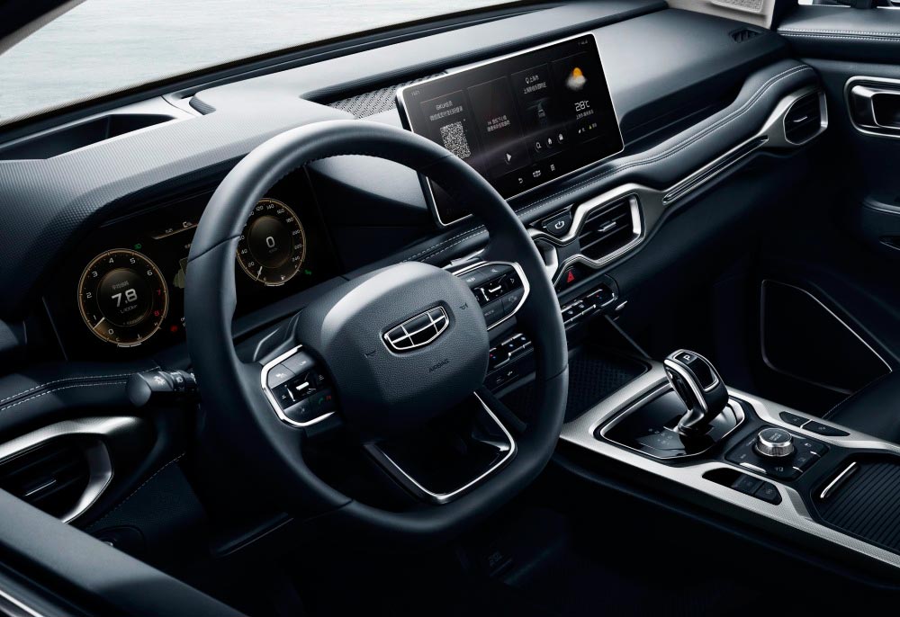 Салон кроссовера Geely HaoYue Салон внедорожника Geely HaoYue