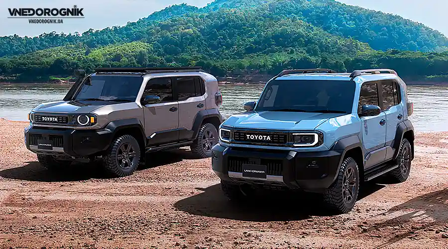 Teaser image of the Land Cruiser FJ 2026 in the mountains — a symbol of heritage and adventure spirit.