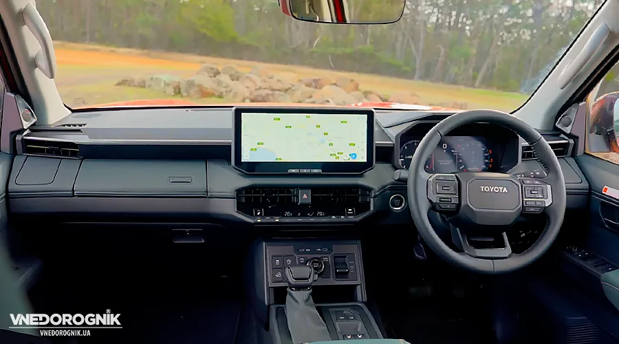 Interior of the new Toyota Hilux 2026