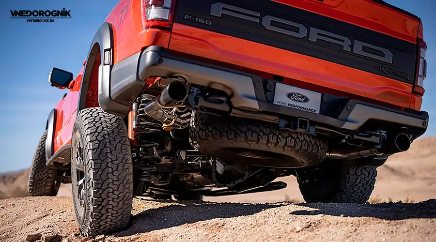 Амортизатори та компоненти підвіски під підвищене навантаження.