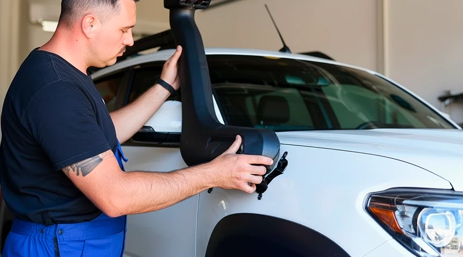 Установка шноркеля Установка шноркеля в тюнинг-ателье