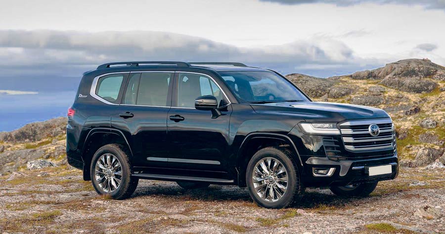 Тойота lc 300 вид со стороны обзор внедорожника