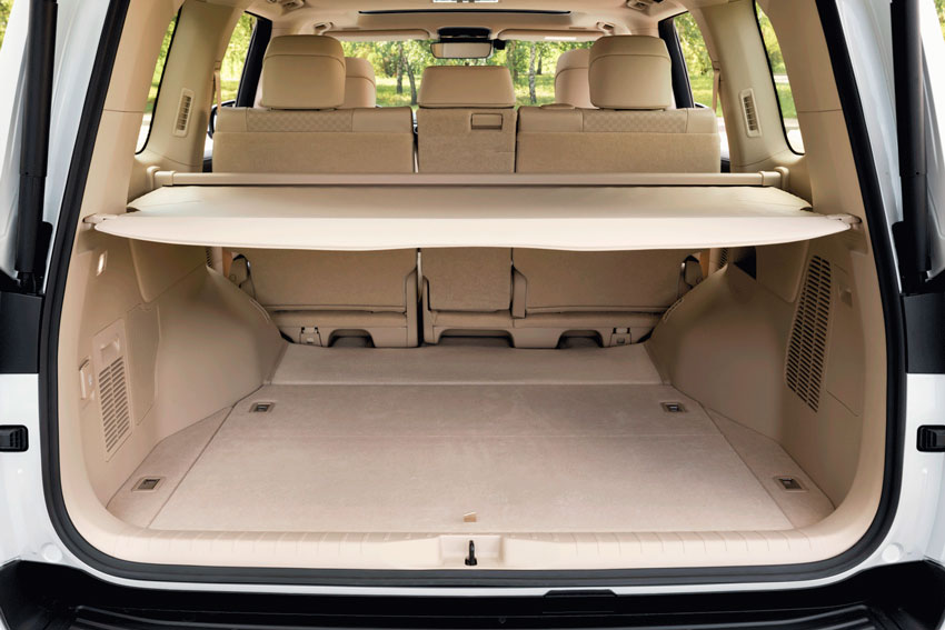 Land Cruiser 300 объём багажного отделения обзор