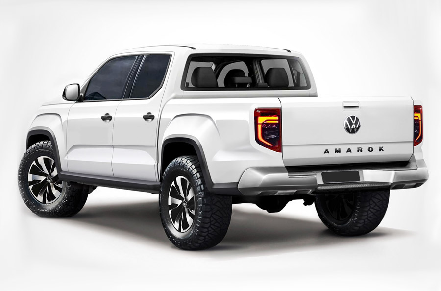 Дизайн задней части нового пикапа Фольксваген Амарок 2022 Дизайн задней части нового пикапа Фольксваген Амарок тюнинг купить в Украине дешево цена