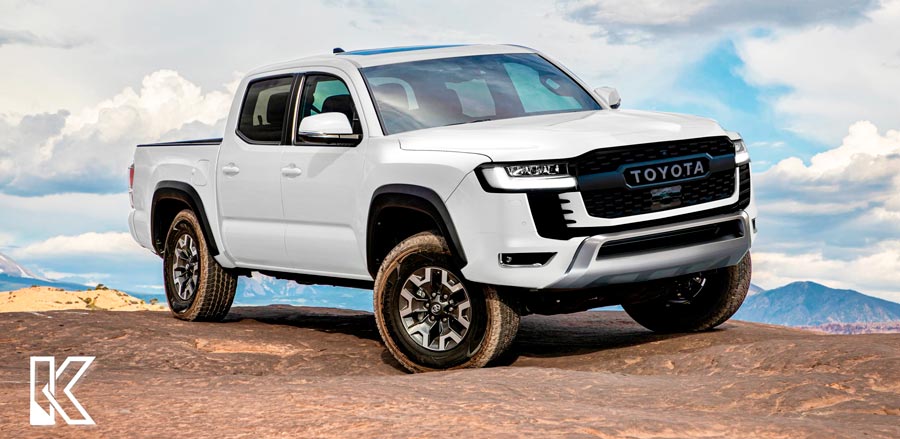 Возможный внешний вид пикапа на основе Land Cruiser 300 купить запчасти Украина цена