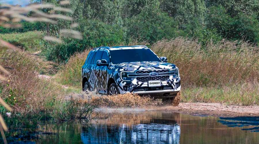 Ford Everest 2022 у камуфляжі на випробуваннях тюнінг купити в Україні