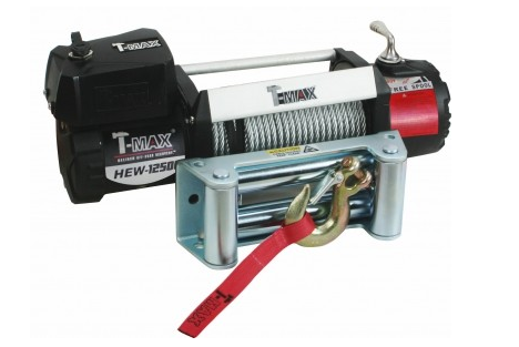 Лебедка автомобильная T-Max HEW-12500 - 24 вольт / 5665 кг - 12500 lb X Power