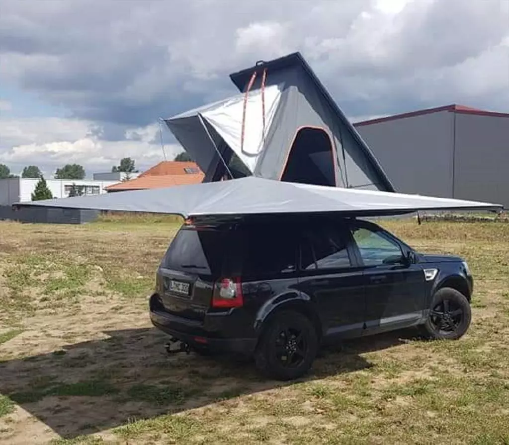 ALU-CAB 270 tent on the right side