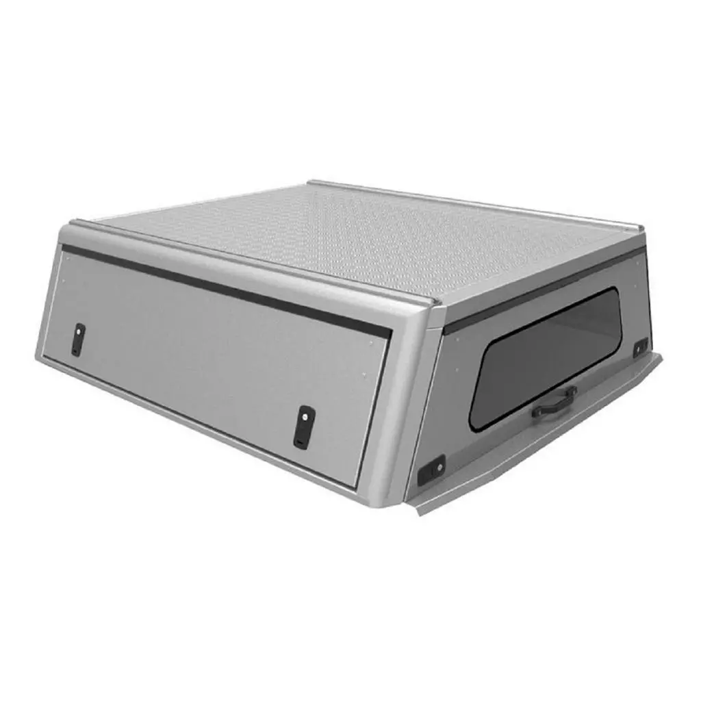 Кунг Alu-Cab для Toyota Tacoma від 2016 сріблястий глянцевий з дверима