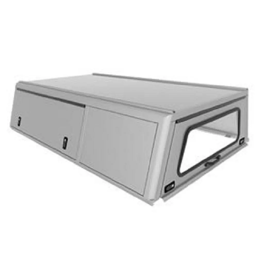 Кунг Alu-Cab для Ford Ranger от 2012 с одноместной кабиной и гладкими дверями серый