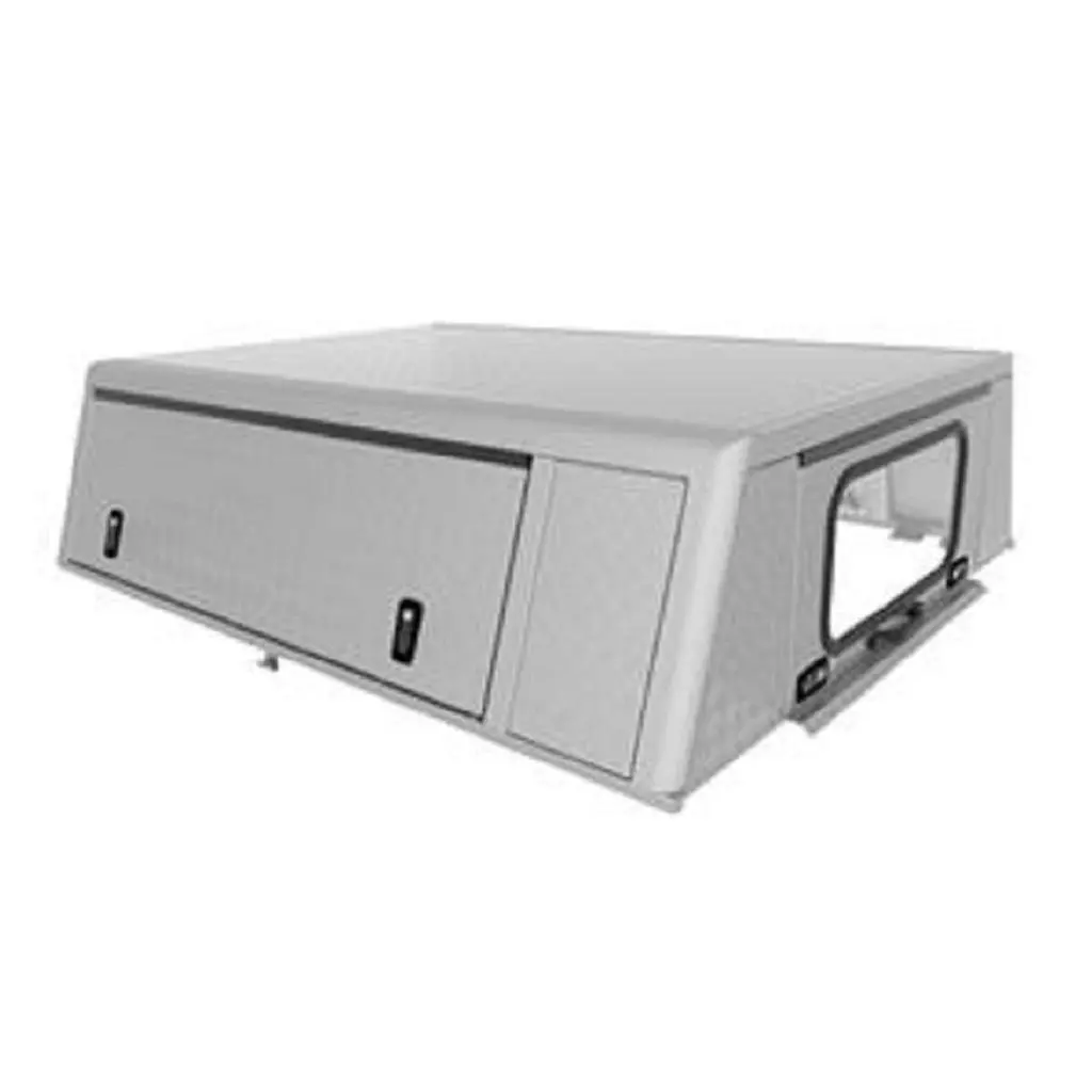 Кунг Alu-Cab для Ford Ranger від 2012 з додатковою кабіною рифленими дверима сірий