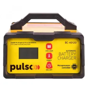 Зарядное устройство PULSO BC-40120 12&24V/2-5-10A/5-190AHR/LCD/Импульсный