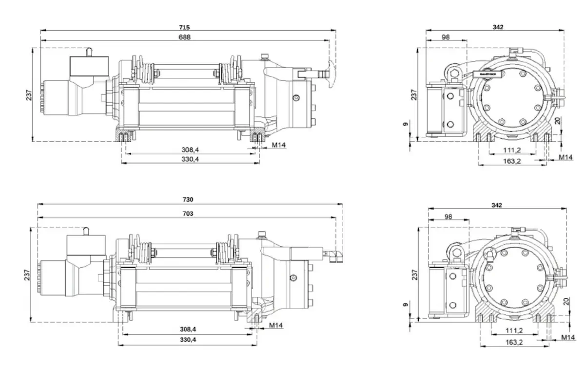 Купить лебедку HMW 3.6 PHT-ST-EN