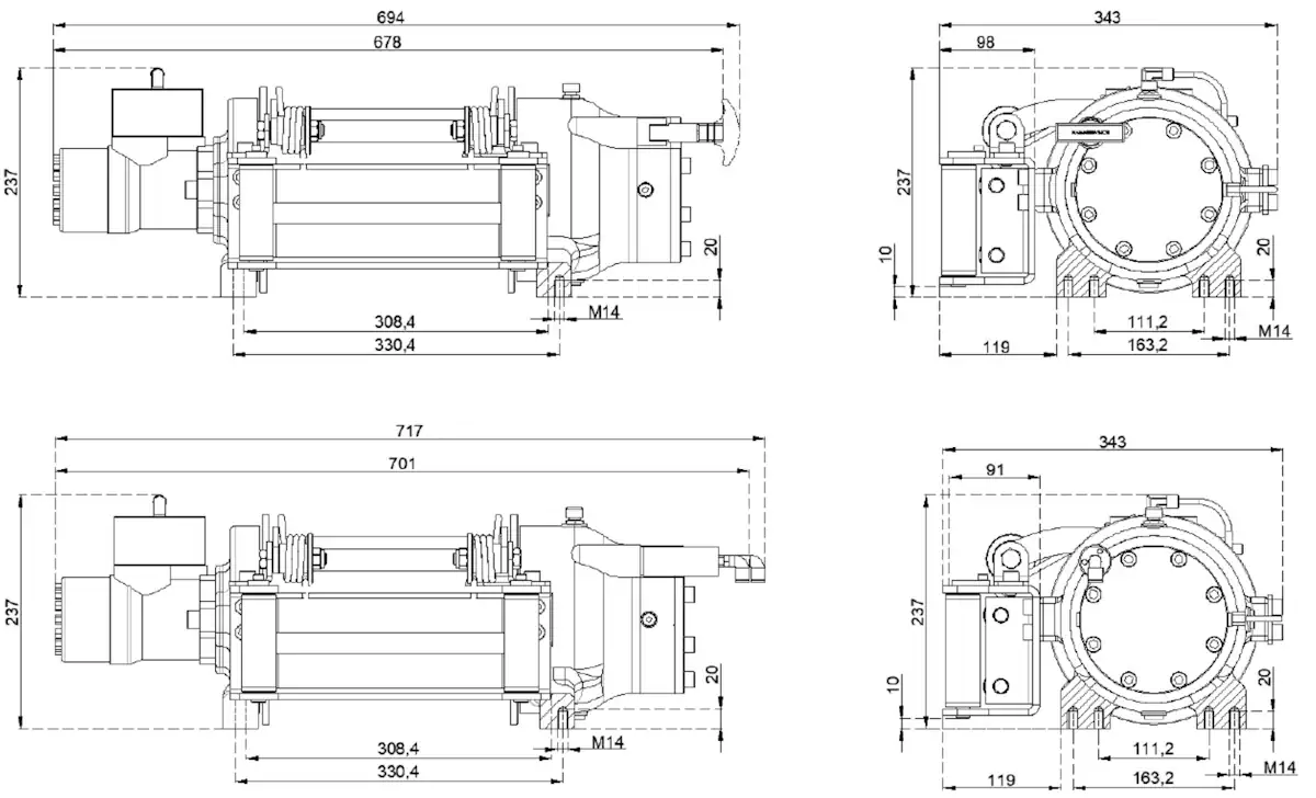 Купить лебедку HMW 4.0 PHT-ST