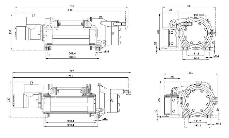 Купить лебедку HMW-8.0-LBS