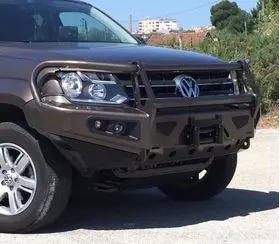 Бампер передний под лебедку и противотуманными фарами AFN - Volkswagen Amarok