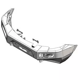 Бампер передний с местом под противотуманные фары AFN - Mitsubishi L200 2015-2019