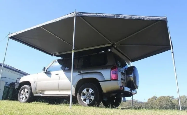 Автомобильная веерная маркиза с прямым углом COLUMBUS 2.5 м