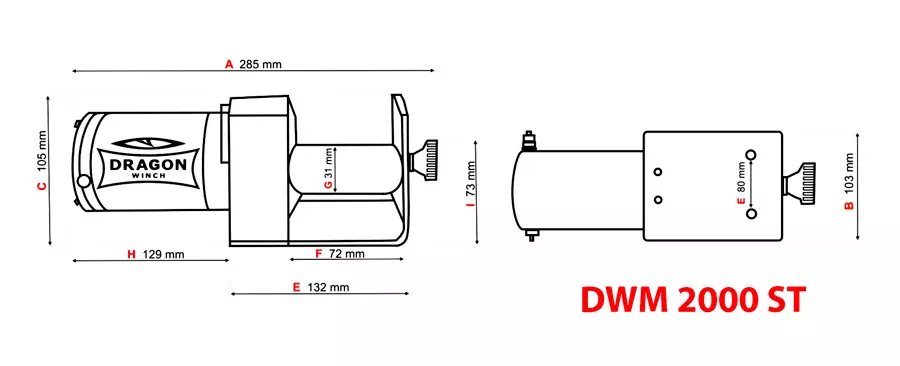 Dragon Winch Dwm 2000 st