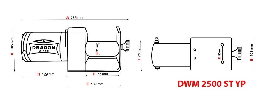 Схема лебедки dragon winch 2500 st yp купить в Украине