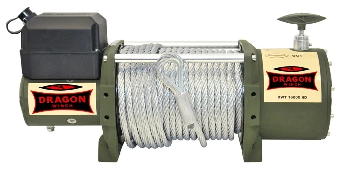 Лебедка электрическая на эвакуатор Dragon Winch DWT 16000 HD 12 В
