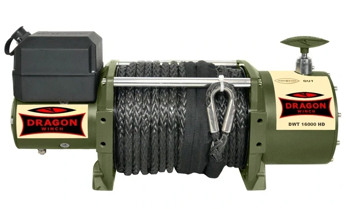 Лебідка електрична на евакуатор Dragon Winch DWT 16000 HD S 24 В