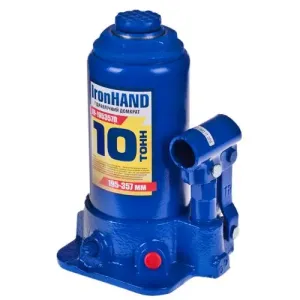Домкрат пляшковий Iron Hand 10 т 195-375 мм IH-195375D