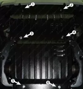 Захист двигуна Mitsubishi Pajero Sport 2015-2019 - A