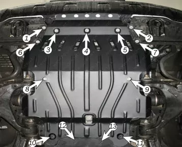 Toyota Land Cruiser 200 engine protection from 2007 a