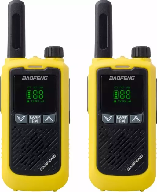 Комплект портативних рацій Baofeng BF-T17 YELLOW TWIN PACK ГРР00000198