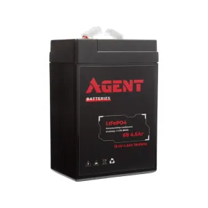 Аккумулятор глубокого разряда LiFePO4 AGENT 6.4V 4.5Ah