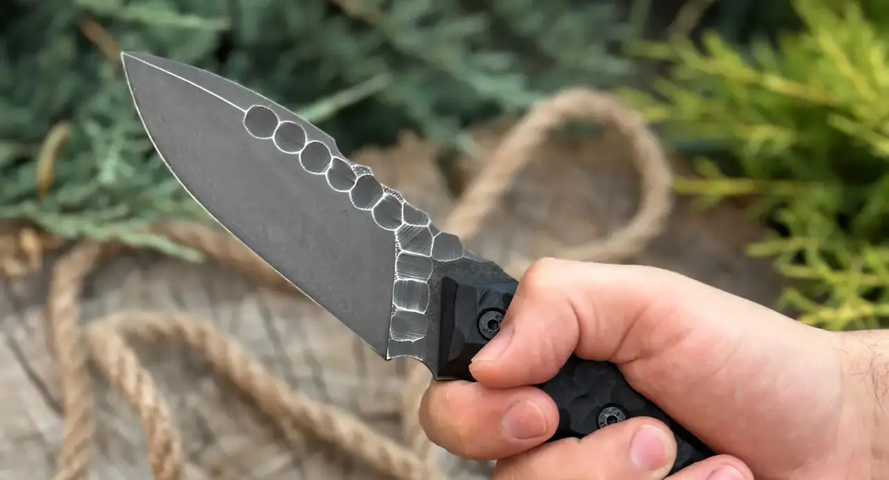 чорніння та лезі ножа